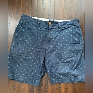 Navy Blue Anchor Shorts